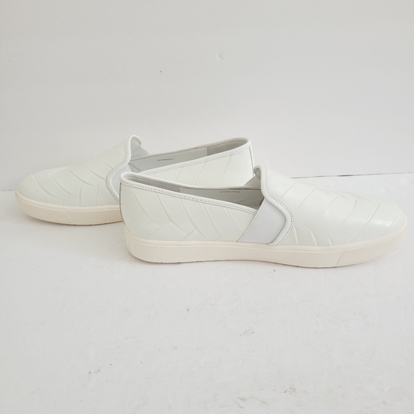New VINCE LEATHER WOVEN LOOK SLIP ON SNEAKER LOAFER ,Size 9,5 - Picture 3 of 8